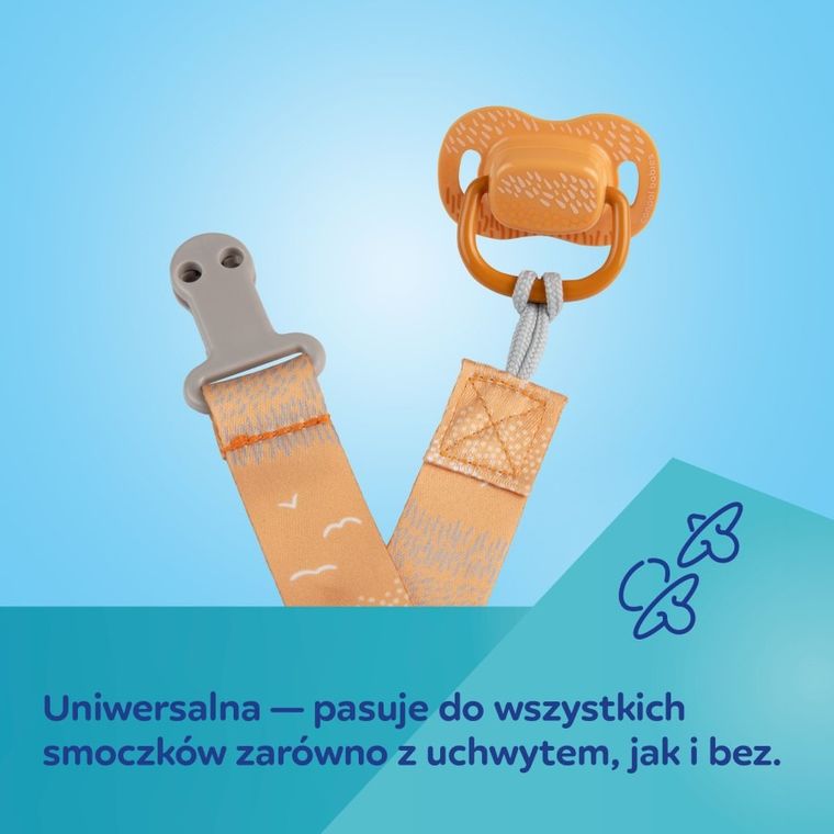 Canpol babies, Mountains, tasiemka do smoczka uspokajającego, żółty