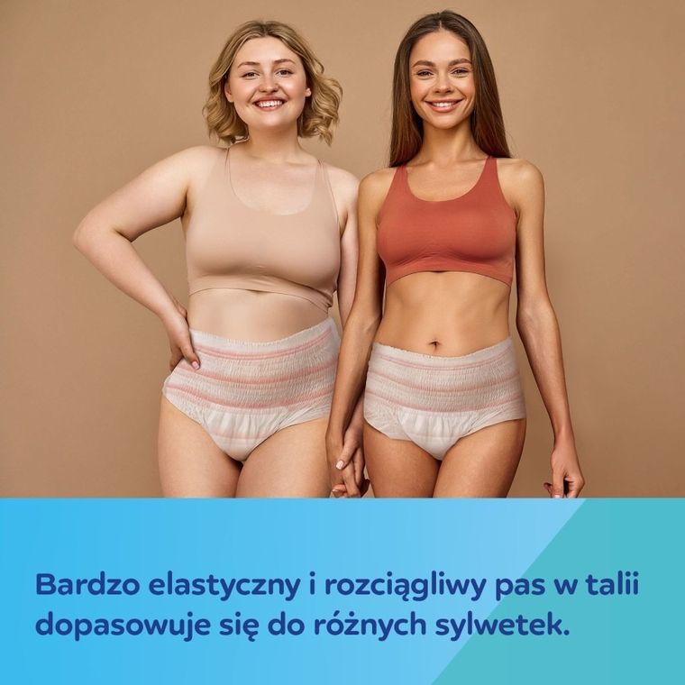 Canpol babies, oddychające majtki poporodowe z podkładem, 2w1, rozmiar L/XL, 5 szt.