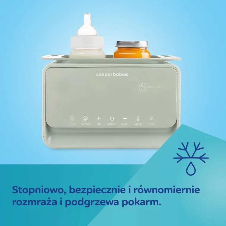 Canpol babies, podgrzewacz i sterylizator, 7w1, z termostatem i lampką
