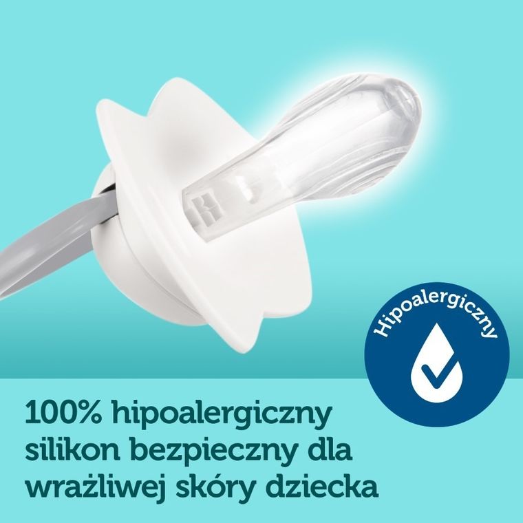 Canpol babies, Sleepy Koala, smoczek uspokajający, silikonowy, symetryczny, 0-6m, 2 szt., różowy