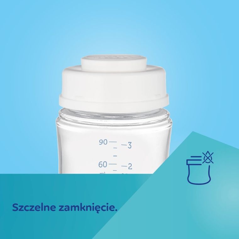 Canpol babies, zestaw butelek do przechowywania pokarmu, 120 ml, 3 szt.