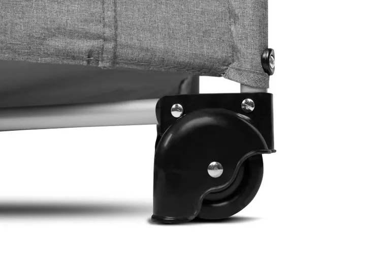 Caretero, Esti, łóżeczko turystyczne z funkcją dostawki, graphite