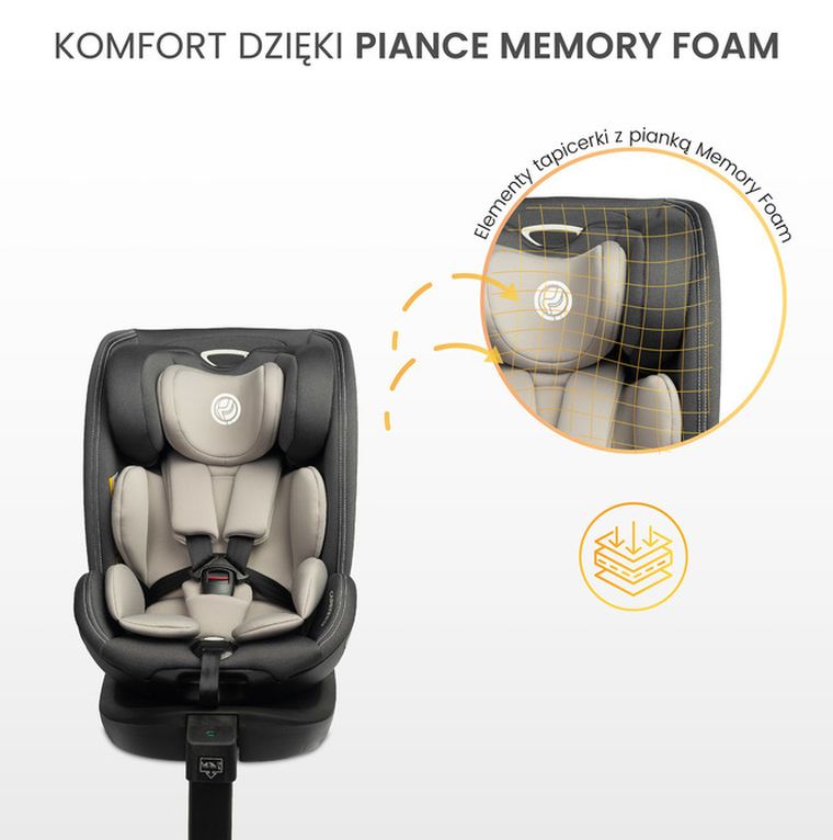 Caretero, Fortis i-Size, fotelik samochodowy, graphite, 40-150 cm
