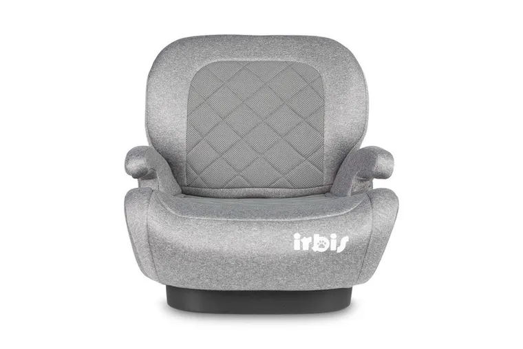 Caretero, Irbis, fotelik samochodowy, podstawka, i-Size, grey melange, 125-150 cm