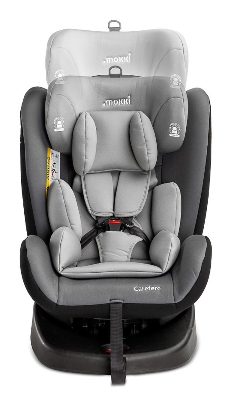 Caretero, Mokki, fotelik samochodowy, isofix, 0-36 kg, graphite