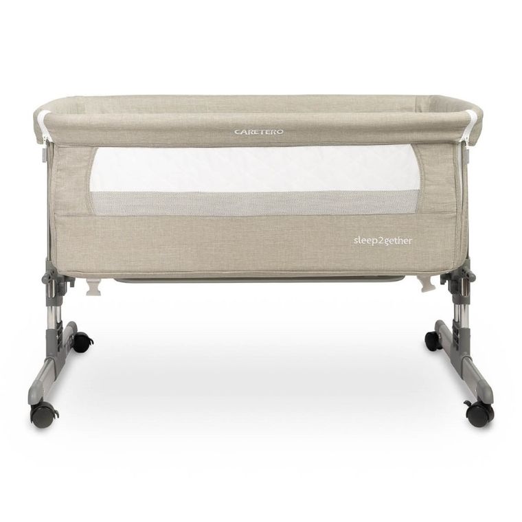 Caretero, Sleep2gether, łóżeczko dostawne, grey