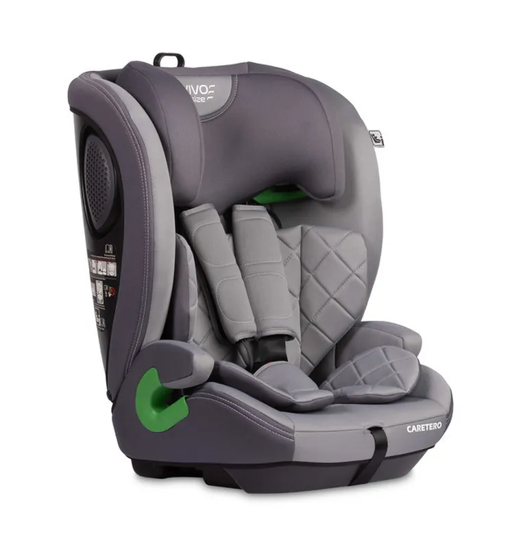 Caretero, Vivo i-Size, fotelik, grey, 76-150 cm