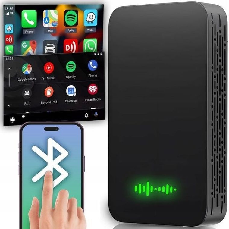 Carlinkit, adapter, 5.0 2Air, bezprzewodowy, Carplay Android Auto Carlink 5, czarny