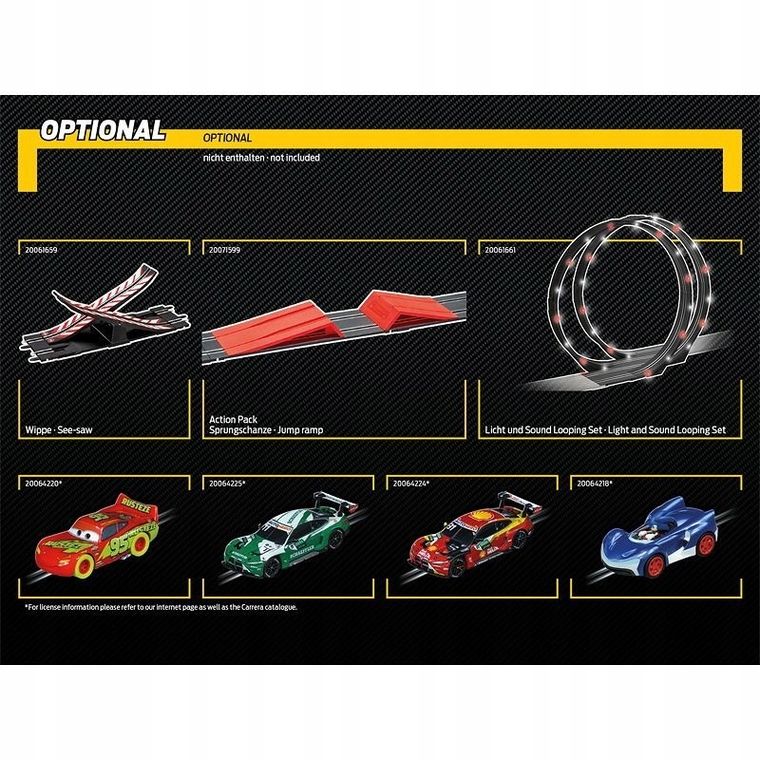 Carrera Go, Nascar, tor wyścigowy z pojazdami, 4,9m