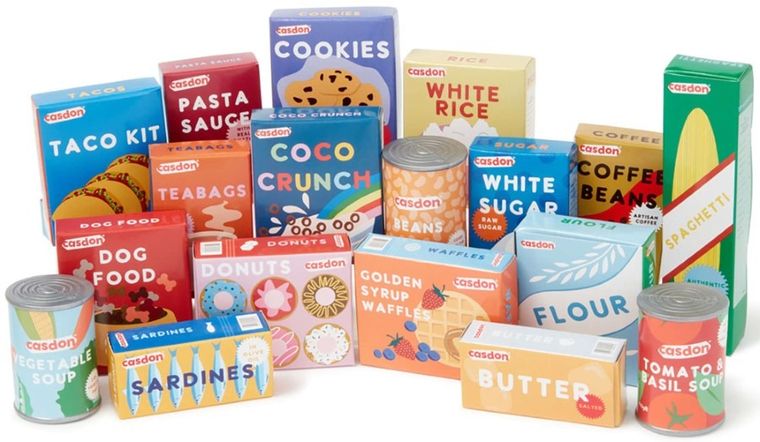 Casdon, koszyk sklepowy z akcesoriami