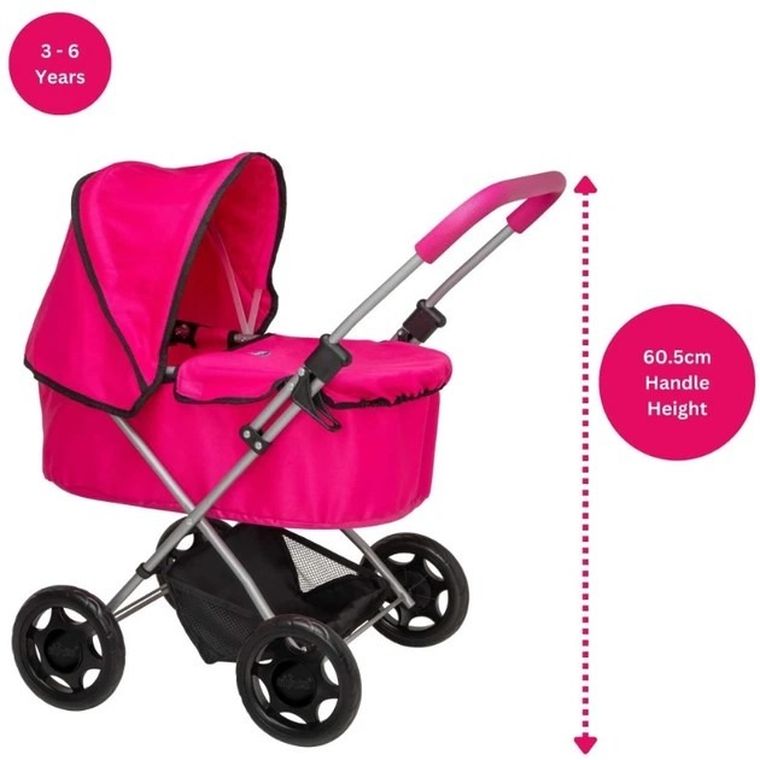 Chicco, Amore, wózek głęboki dla lalek, różowy