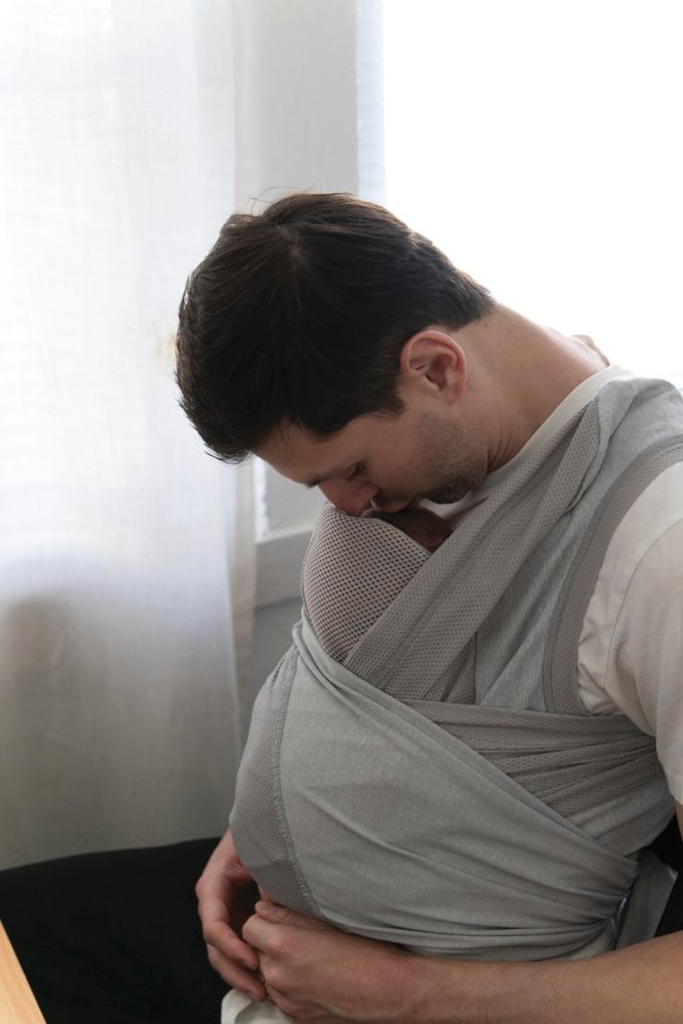 Chicco, Boppy Comfyhug, nosidło, frost