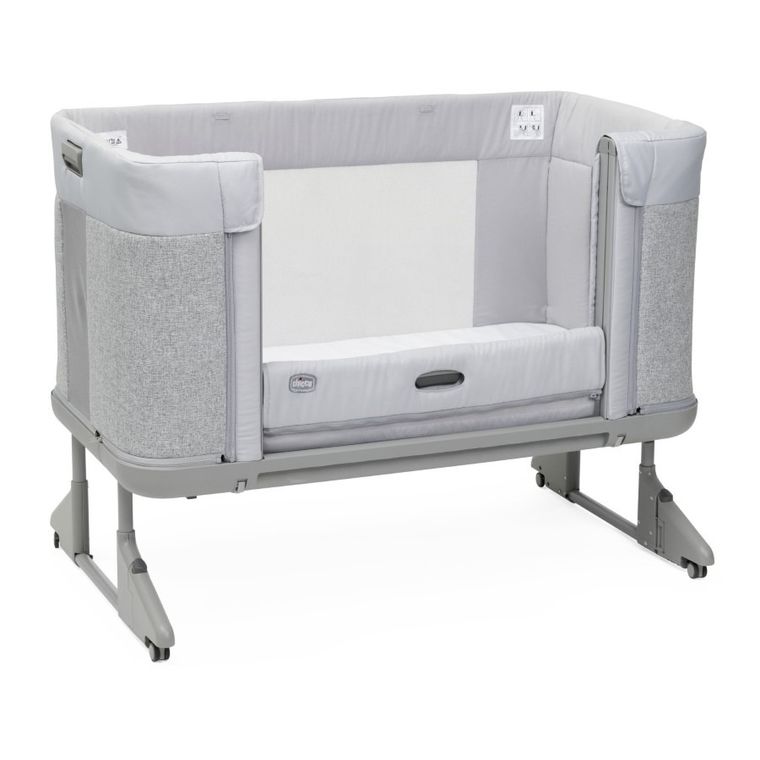 Chicco, Co-Sleeping, Next2me Forever, Cross Collection, łóżeczko, Ash Grey