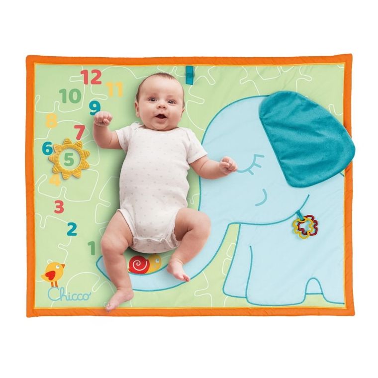 Chicco, ECO+, miękka mata do zdjęć dla niemowląt, Słonik, 72-90 cm