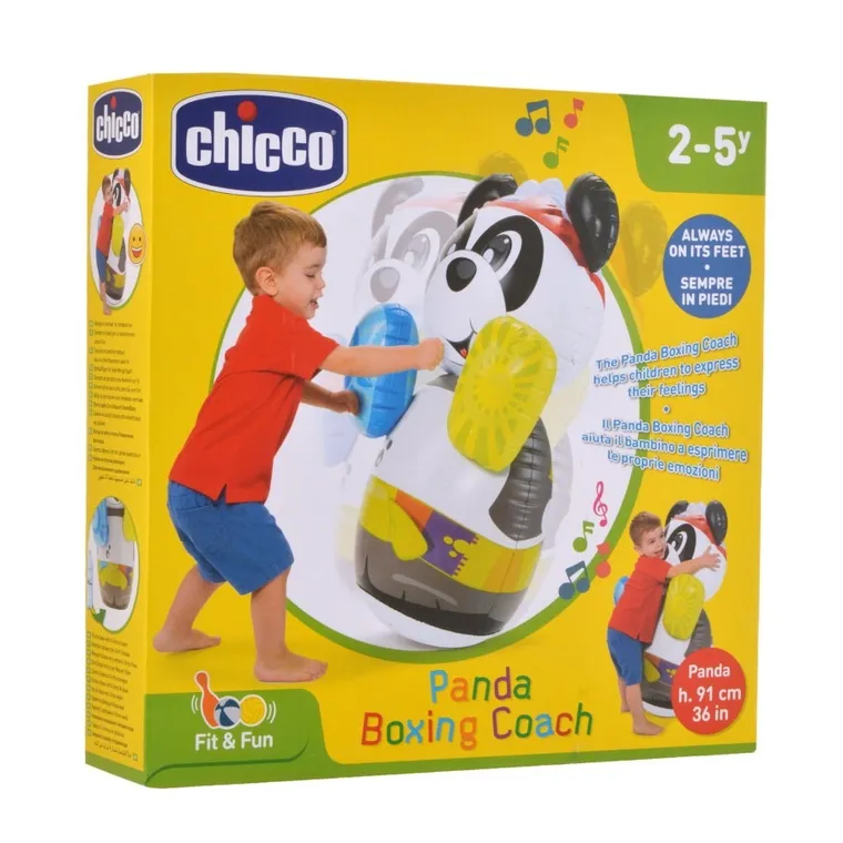 Chicco, Fit&Fun, Panda Boxing, dmuchana zabawka treningowa