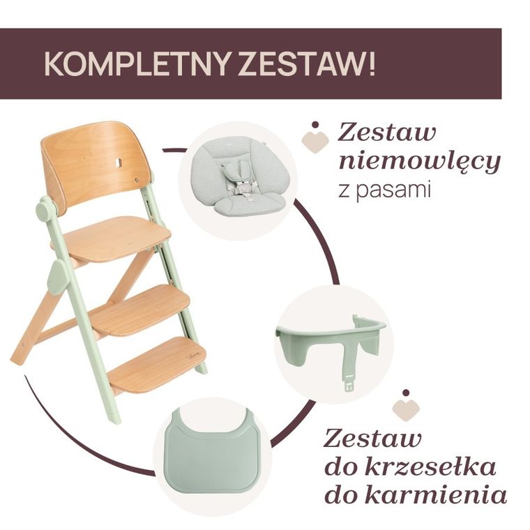 Chicco, Meraviglia, ewolucyjne krzesełko do karmienia, olive