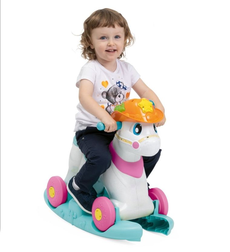 Chicco, Move & Grow, Miss Baby Rodeo, elektroniczny jeździk 3w1