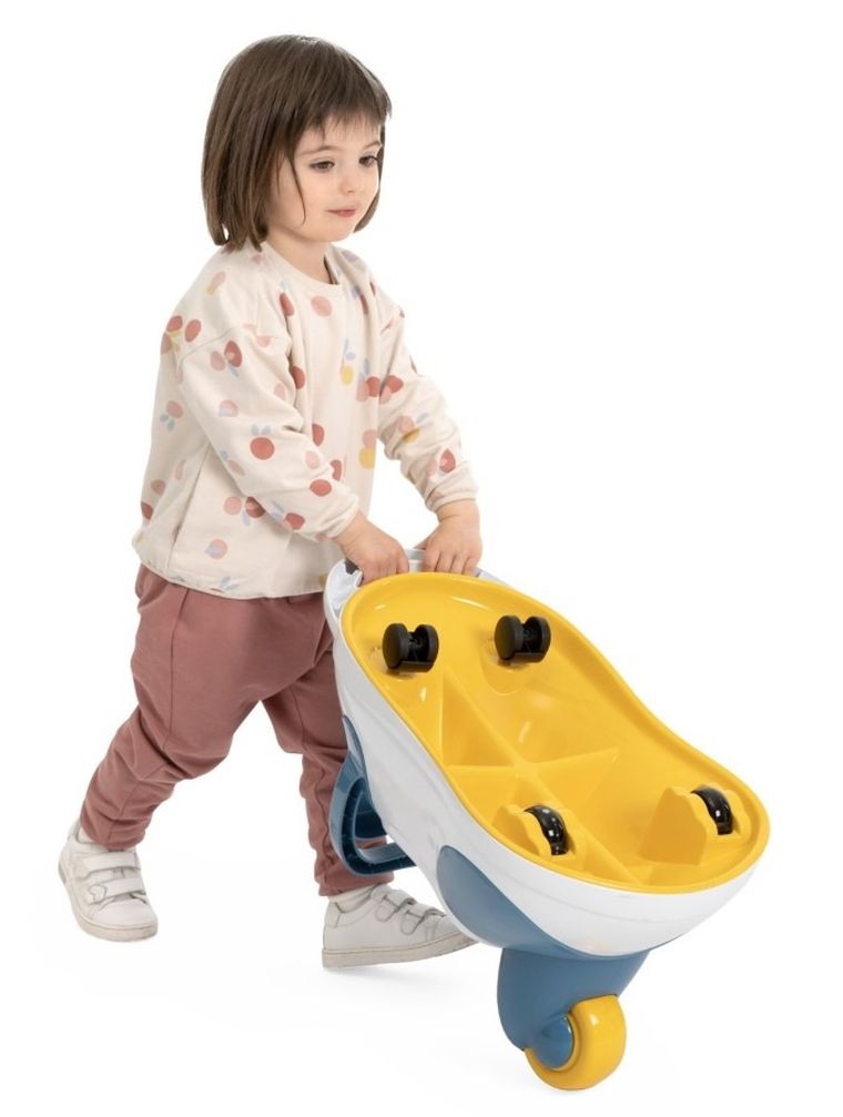 Chicco, Move & Grow, Panda, Jeździk 3w1 z funckją taczki i pojemnika na zabawki