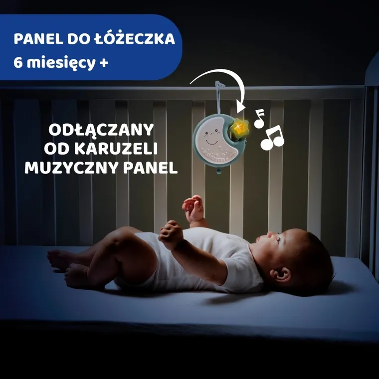 Chicco, Next2Dreams, karuzela 3w1, niebieska