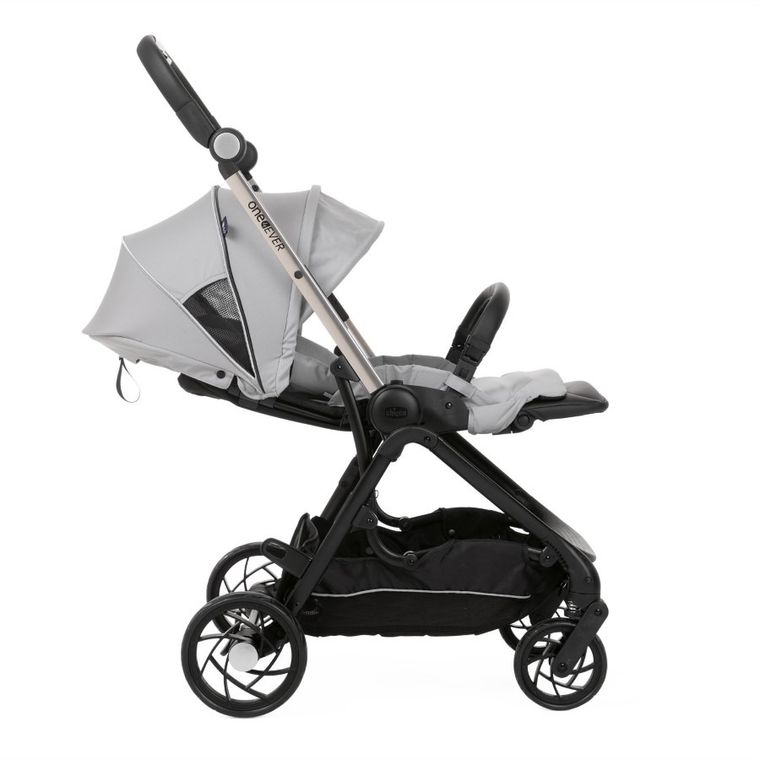 Chicco, One4Ever, wózek spacerowy z dwoma siedziskami, Silver Leaf