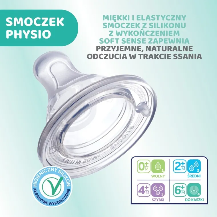 Chicco, Perfect5, butelka antykolkowa, pink, 0m+, 150 ml