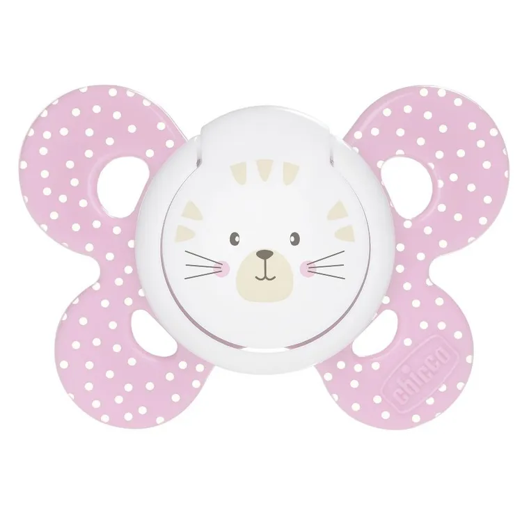 Chicco, PhysioForma Comfort, smoczek uspokajający, różowy, 6-16m
