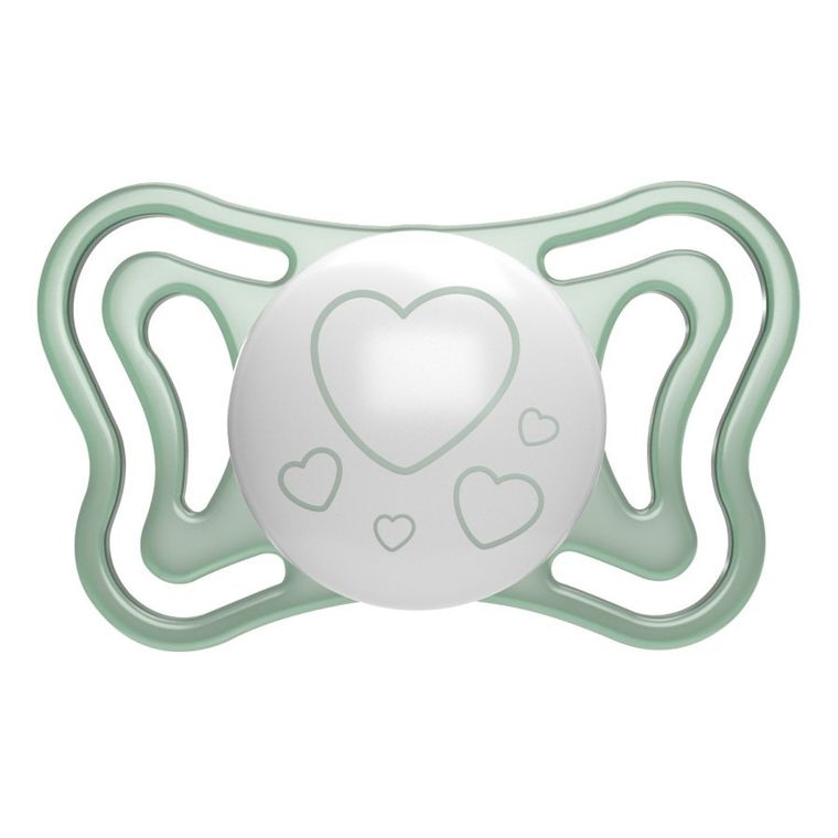 Chicco, Physioforma Light, Lumi, smoczek uspokajający, silikonowy, 2-6 m, 2 szt.