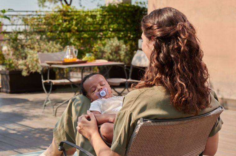 Chicco, Physioforma Micro, smoczek uspokajający, silikonowy, niebieski, 0-2 m, 2 szt.