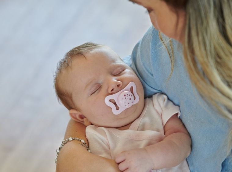 Chicco, Physioforma Micro, smoczek uspokajający, silikonowy, różowy, 0-2 m, 2 szt.