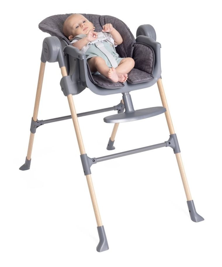 Chicco, Polly, Essential, krzesełko do karmienia, Coal