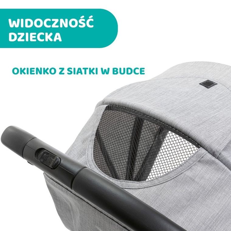 Chicco, Trolley Me, wózek spacerowy, Light Grey