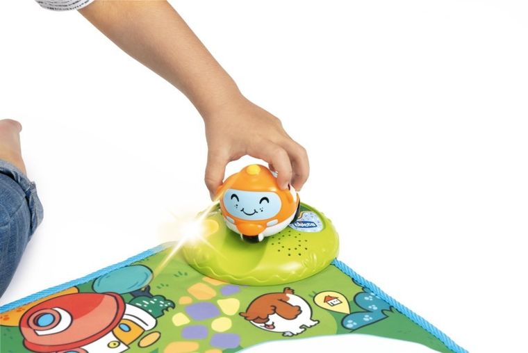 Chicco, Turbo Ball, Miasto, mata elektroniczna z 3 samochodzikami, 60-110 cm