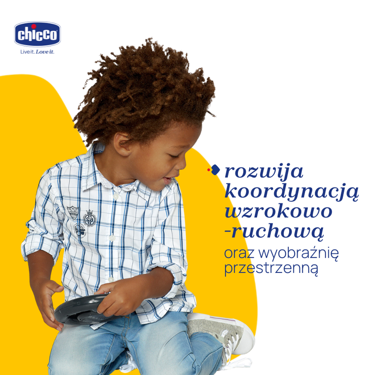 Chicco, Turbo Team, Billy BigWheels, pojazd zdalnie sterowany, żółty
