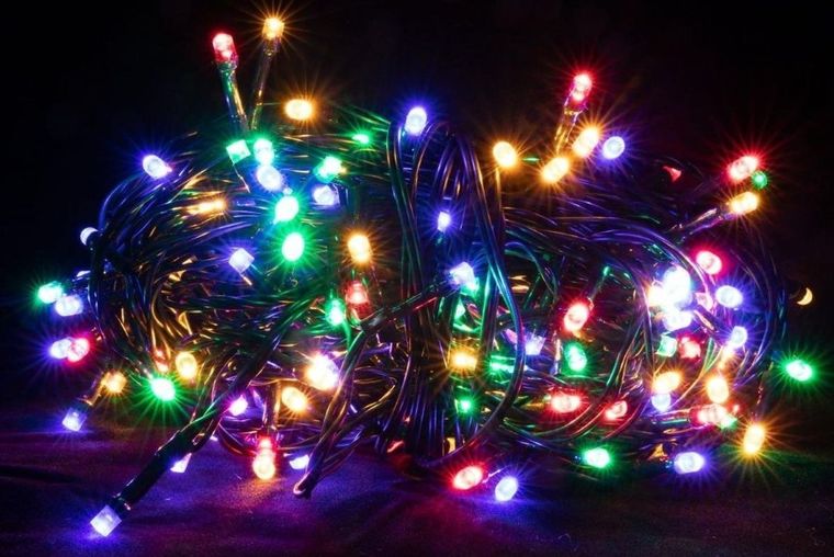 Christmas gifts, lampki choinkowe, łańcuch świetlny, 120 led multikolor