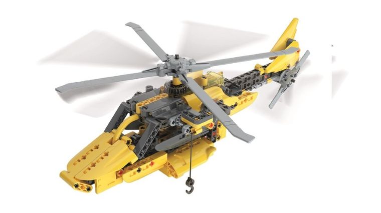 Clementoni, Naukowa zabawa, Laboratorium Mechaniki, helikopter ratowniczy, zestaw konstrukcyjny