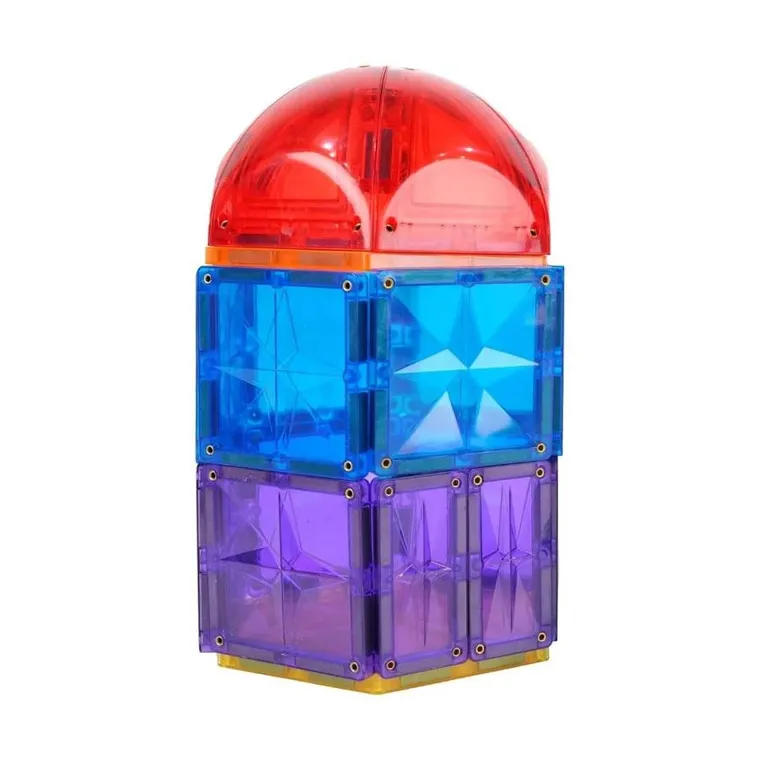 Cleverclixx, Curved Dome Pack Intense, klocki magnetyczne, 47 elementów