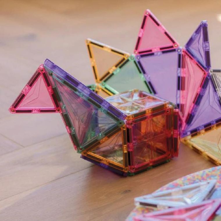 Cleverclixx, Large Creative Pack Pastel, klocki magnetyczne, 125 elementów