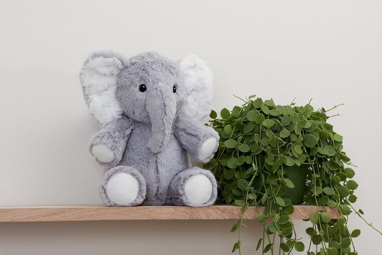 Cloud B, Elliot Elephant Mini, On the Go, szumiąca maskotka z muzyką