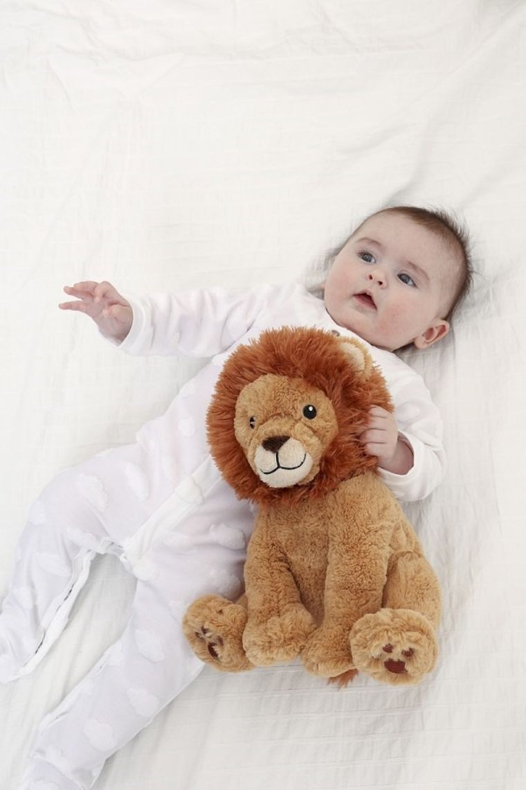 Cloud B, Lion Louis, Lew, Smart Sensor, szumiąca maskotka z czujnikiem dźwięku i pozytywką