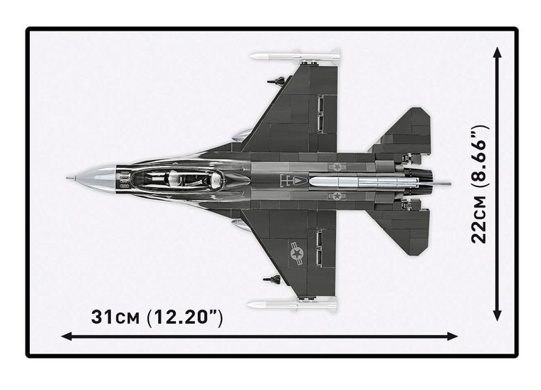Cobi, Armed Forces, F-16C Fighting Falcon USAF, klocki, 1:48, 436 elementów