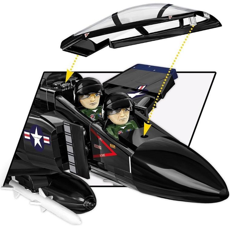 Cobi, Armed Forces, F-4S Phantom II Black Bunny, klocki, 608 elementów