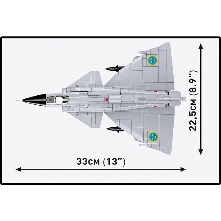 Cobi, Armed Forces, SAAB AJ 37 Viggen, klocki, 1:48, 881 elementów