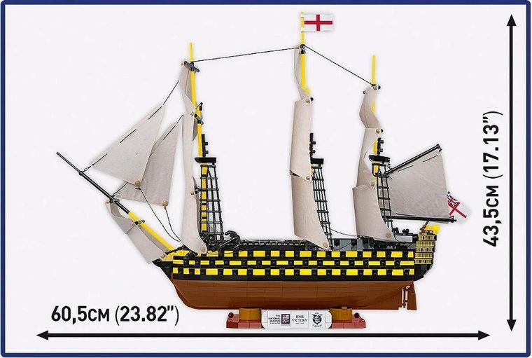 Cobi, Historical Collection, Napoleonic Wars, HMS Victory, klocki, 1:144, 2517 elementów