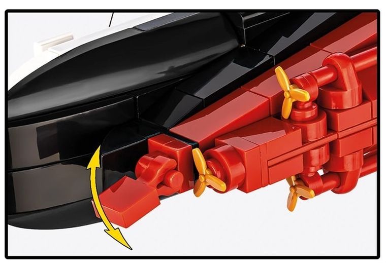 Cobi, Historical Collection, R.M.S. Olimpic, klocki, 1:700, 595 elementów