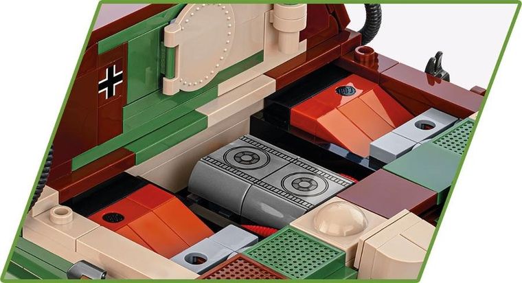 Cobi, Historical Collection WW II, 38 cm Sturmmorser Sturmtiger, klocki, 1:28, 1100 elementów