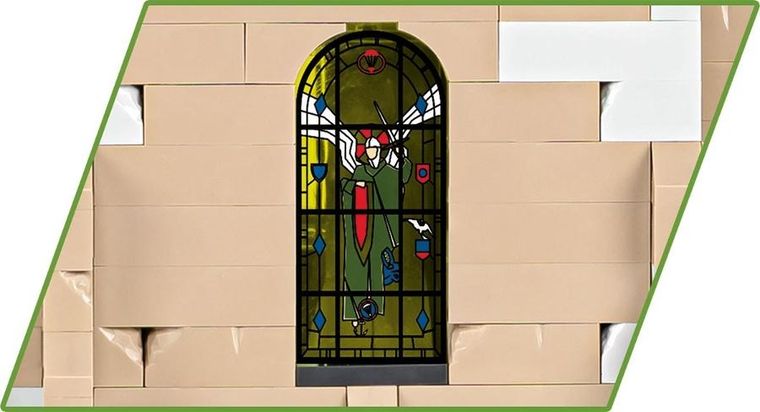 Cobi, Historical Collection WWII, Kościół w Sainte-Mere-Eglise, klocki, 2280 elementów