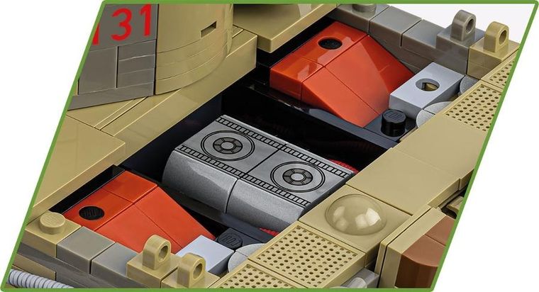 Cobi, Historical Collection WWII, Panzer VI Tiger no131, 1:28 klocki, 1275 elementów