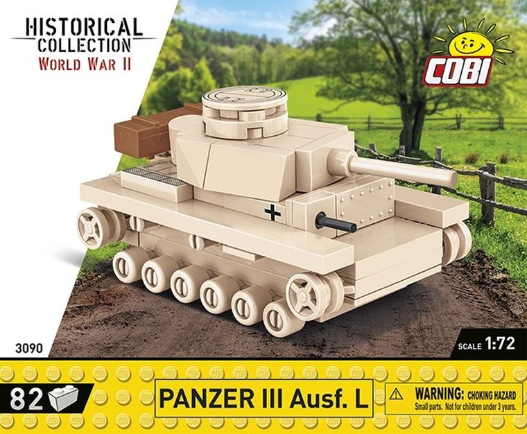 Cobi, Historical Collection WWII, Pazner III Ausf. L, klocki, 1:72, 82 elementy