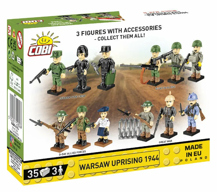 Cobi, Historical Collection WWII, Powstanie Warszawskie 1944, klocki, 35 elementów