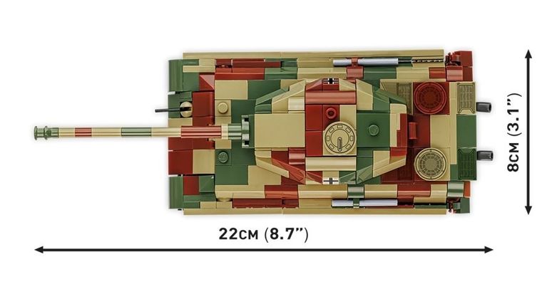 Cobi, Historical Collection WWII, Pz.Kpfw.Vi B Tiger II Königstiger, klocki, 500 elementów
